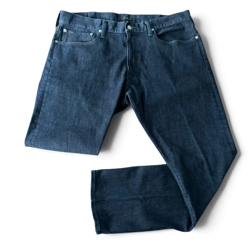 Polo Ralph Lauren Sullivan Slim Jeans Men 36x30 Dark Wash Stretch Denim Distress